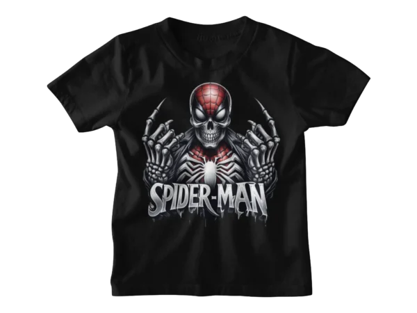 Superheroes Spiderman 3 Skull T-shirt
