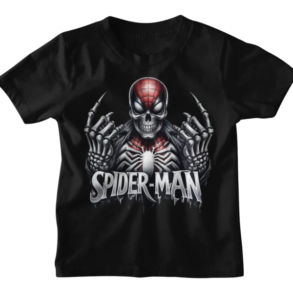 Superheroes Spiderman 3 Skull T-shirt