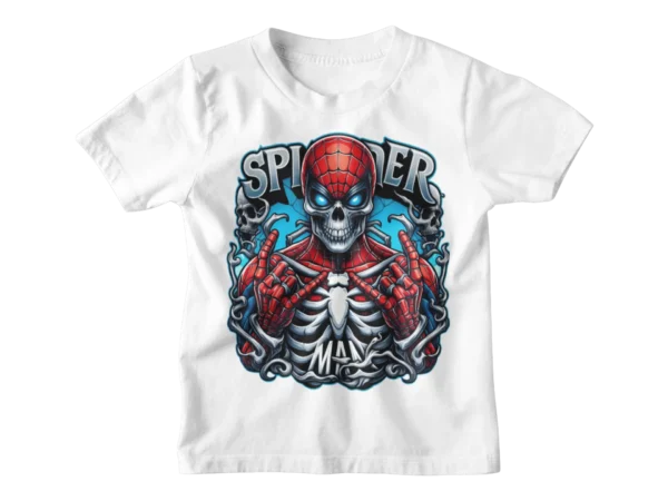Superheroes Spiderman 4 Skull T-shirt