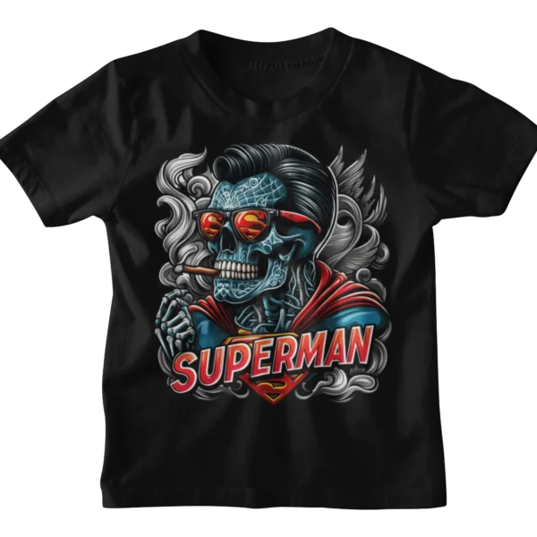 Superheroes Superman 2 Skull T-shirt