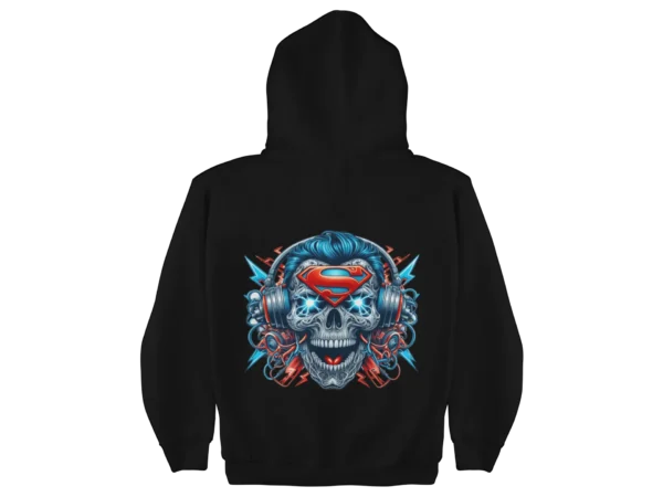 Superheroes Superman 3 Skull Hoodie