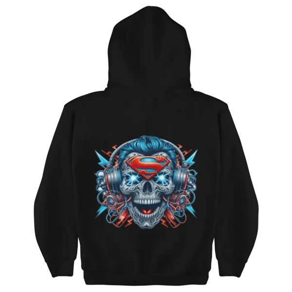 Superheroes Superman 3 Skull Hoodie