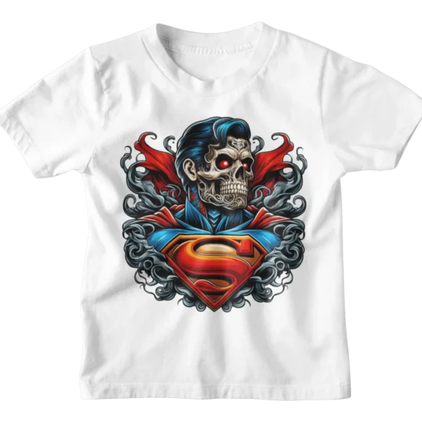 Superheroes Superman Skull T-shirt