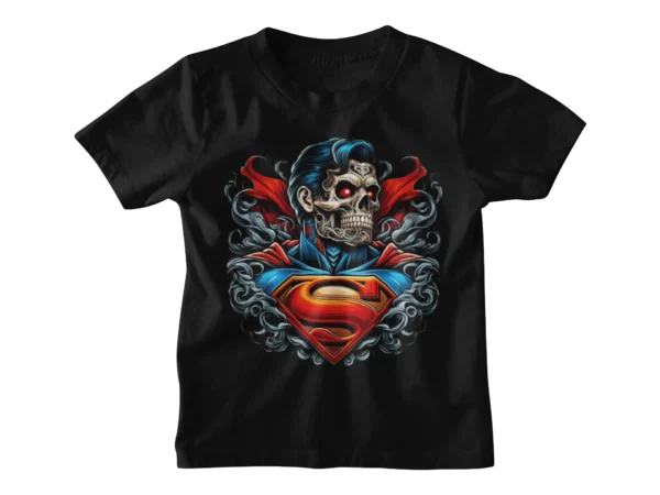 Superheroes Superman Skull T-shirt