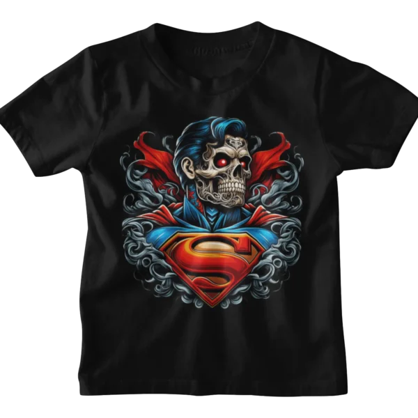 Superheroes Superman Skull T-shirt