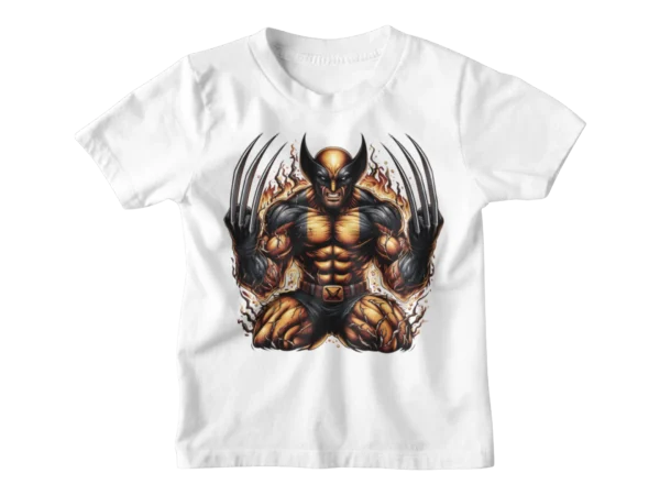 Superheroes Wolverine Skull T-shirt