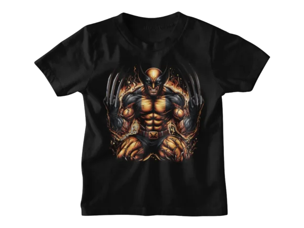 Superheroes Wolverine Skull T-shirt