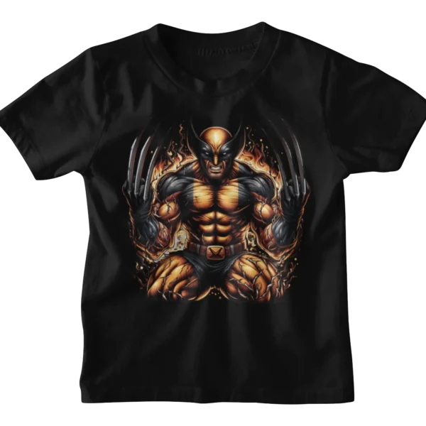 Superheroes Wolverine Skull T-shirt