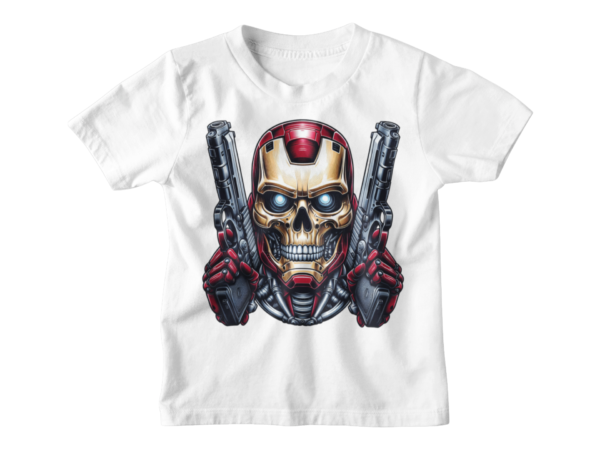 Superheroes Iron Man 2 Skull T-shirt